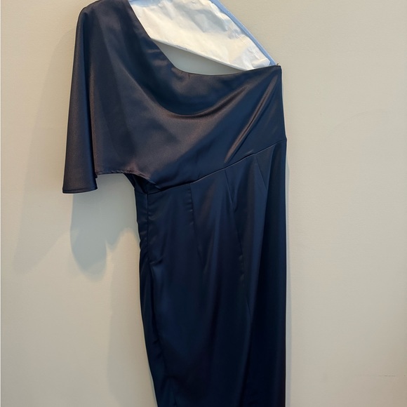 Cupshe Evonne Navy One-shoulder Sheath Dress - Picture 3 of 6